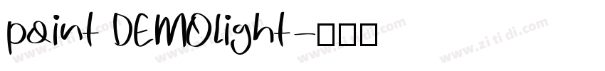 point DEMOlight字体转换